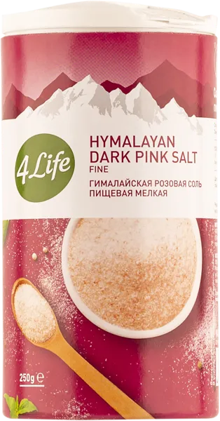 Изображение Соль розовая 4Лайф гималайская мелкая Копэкер Агро кор, 250 г