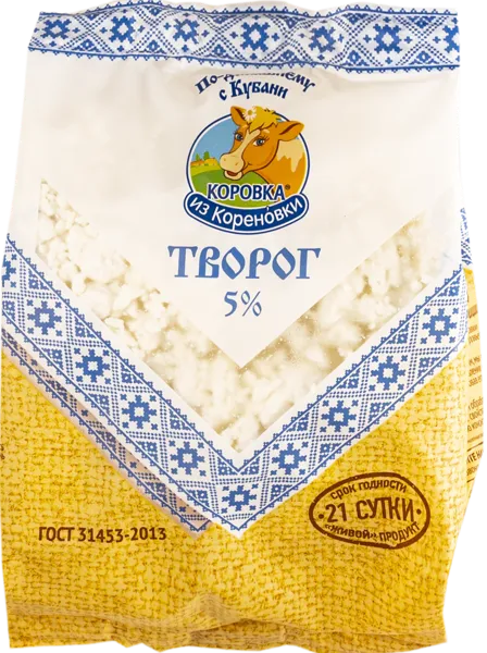 Изображение Творог 5% Коровка из Кореновки Кореновский МКК м/у, 300 г