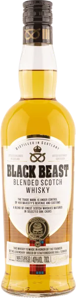 Изображение Виски купажированный Блек Бист 3 года Ладога с/б, 0,7 л