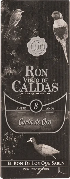 Изображение Ром 8 лет 40% Вьехо де Кальдас карта де оро Ликорера де Кальдас п/у, 0,7 л
