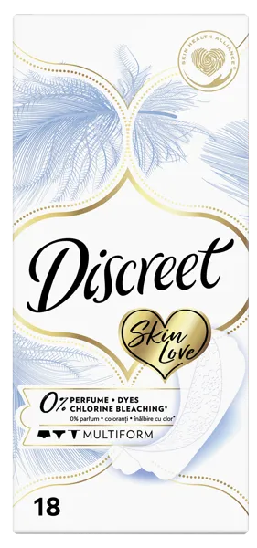 Изображение Прокладки ежедневные Дискрит скин лав мультиформ Проктер Энд Гэмбл к/у, 18 шт