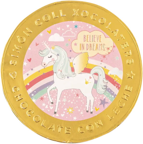 Изображение Шоколад молочный Саймон Колл медальон единорог Саймон Колл кор, 60 г