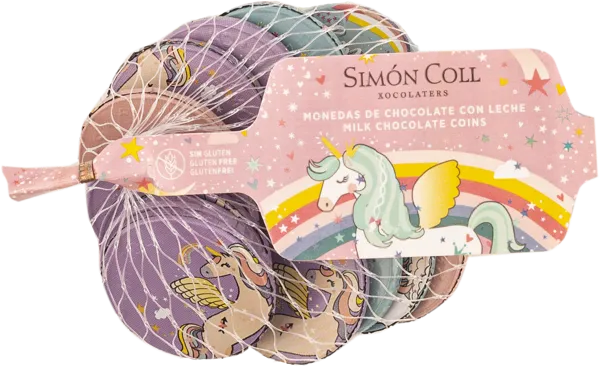 Изображение Шоколад молочный Саймон Колл монета единорог Саймон Колл кор, 53 г