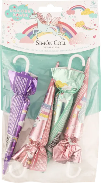 Изображение Шоколад молочный Саймон Колл зонтики единорог Саймон Колл кор, 60 г