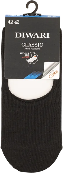 Изображение Подследники размер 27 мужские Конте 16С-17СП черные хлопок Конте СПА к/у, 1 пара