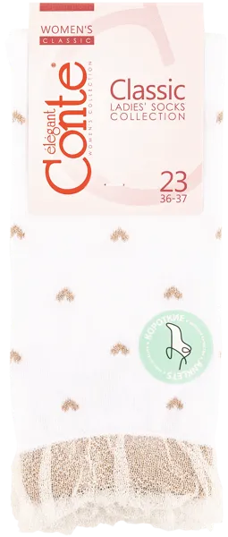 Изображение Носки размер 23 женские Конте 20С-105СП белые воздушные Конте СПА к/у, 1 пара