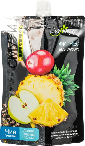 Изображение Смузи без сахара Биоэнерджи фитнес чиа САВА ТПК м/у, 120 г