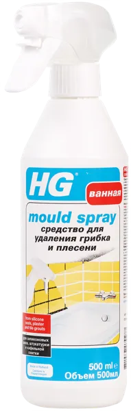 Изображение Средство для ванной спрей Эйчджи удаление грибка и плесени ЭйчДжи п/у, 500 мл