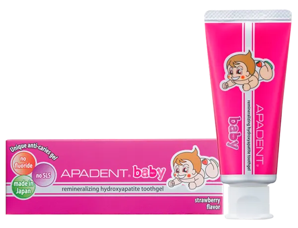Изображение Зубная паста детская с 0 лет Ападент укрепление эмали Санги Ко к/у, 55 мл
