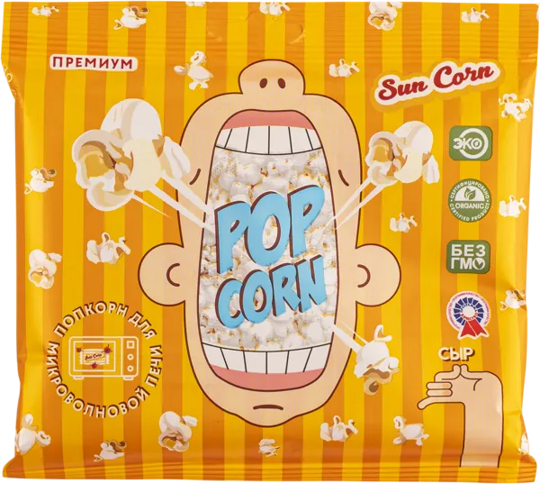 Изображение Попкорн для СВЧ Санкорн сыр Земля Кубани м/у, 100 г