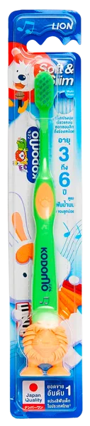 Изображение Зубная щетка с 3-6 лет Кодомо лайон мягкая и тонкая Лайон п/у, 1 шт