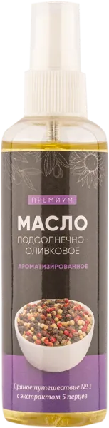 Изображение Масло подсолнечное оливковое Маслопродукт перец микс Маслопродукт п/б, 100 мл
