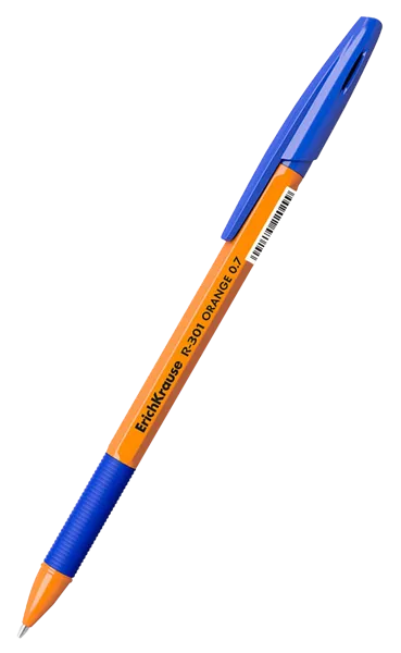Изображение Ручка 0,7мм синяя шариковая Эрих Краузе оранж стик грип r-302 Эрих Краузе , 1 шт