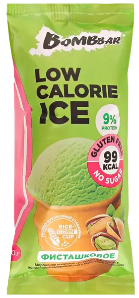 Изображение Мороженое в ваф.стакане Бомббар фисташка протеин Фитнес Фуд м/у, 80 г