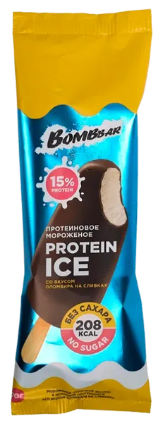 Изображение Мороженое эскимо с протеином Бомббар вкус пломбира на сливках Фитнес Фуд м/у, 70 г
