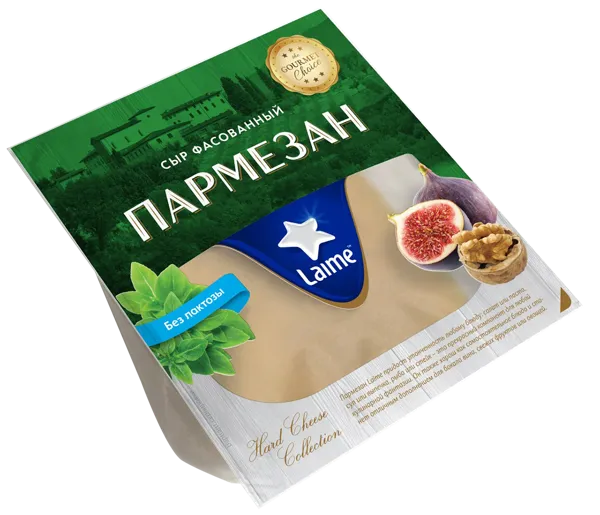 Изображение Сыр 40% твердый Лайме пармезан Пир ПАК п/у, 185 г