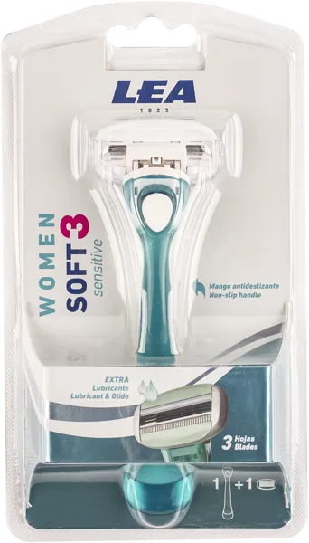 Изображение Станок для бритья женский Леа софт3 3 лезвия Ласкарэй п/у, 1 шт