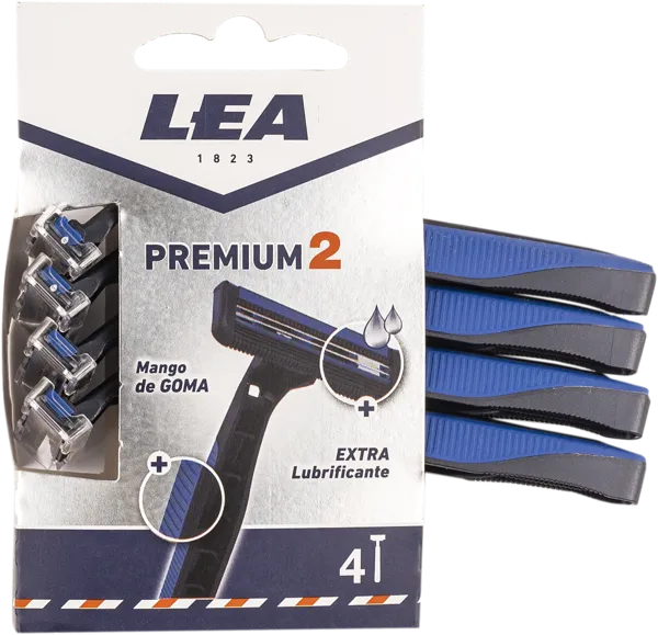 Изображение Станок для бритья 2лезвия Леа премиум 2 одноразовый Ласкарэй м/у, 4 шт