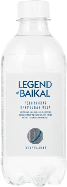 Изображение Вода газ pH 7,6 Легенда Байкала питьевая Байкал Аква п/б, 0,33 л