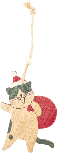 Изображение Елочное украшение 10см Игл Гифтс кот с мешком Игл Гифтс , 1 шт