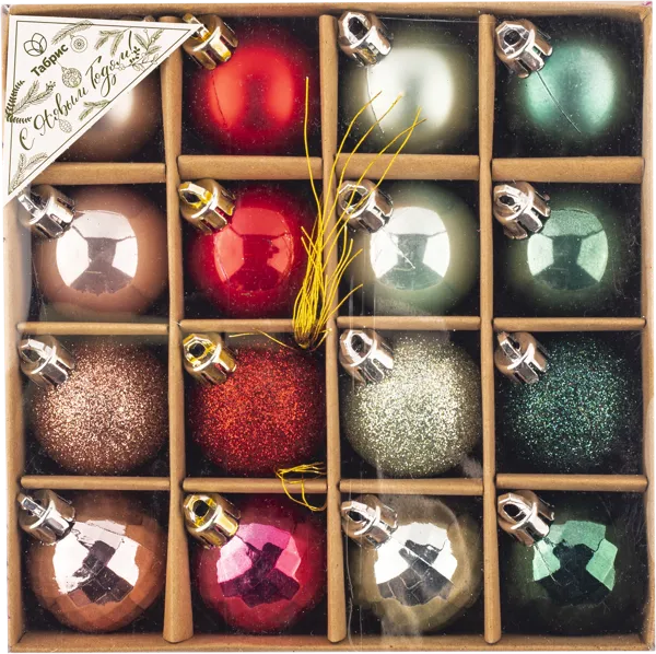 Изображение Шар 4см пластик Игл Гифтс розовый красный синий Игл Гифтс к/у, 16 шт