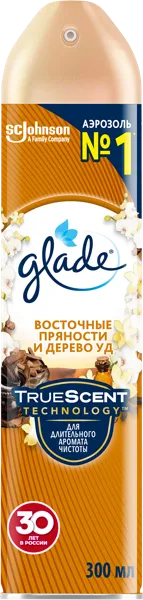 Изображение Освежитель воздуха Глейд вост пряности и дерево уд Эс Си Джонсон ж/б, 300 мл