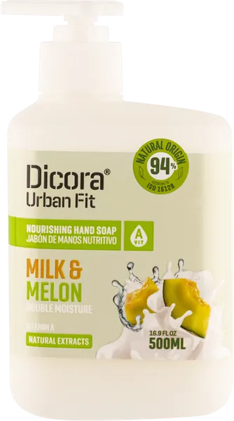 Изображение Мыло жидкое для рук Дикора молоко и дыня витамин А Нувария Глобал п/у, 500 мл