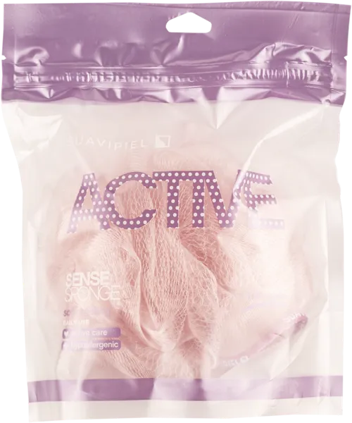 Изображение Мочалка для тела Суавайпел эктив роза Нувария Глобал м/у, 1 шт