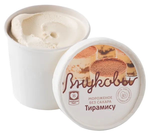 Изображение Мороженое г.Краснодар б/с Внуковы тирамису ЭкоЖизнь к/у, 80 г