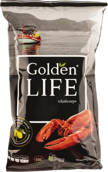 Изображение Чипсы картофельные Голден Лайф лобстер Москарт м/у, 90 г