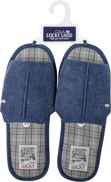 Изображение Тапочки мужские домашние Лакки Лэнд 3893M-CH-О в ассортименте Степ-Трейд , 1 пара