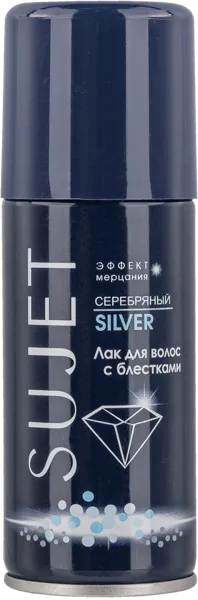 Изображение Лак для волос сильн фиксация Сюжет серебро с блестками Сибиар ж/б, 100 мл