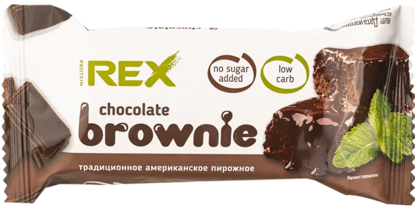 Изображение Пирожное протеиновое Протеин Рекс брауни Роял Кейк м/у, 50 г