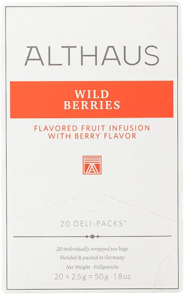 Изображение Чай фруктовый Альтхаус дикие ягоды Хансеатик Ти кор, 20*2,5 г