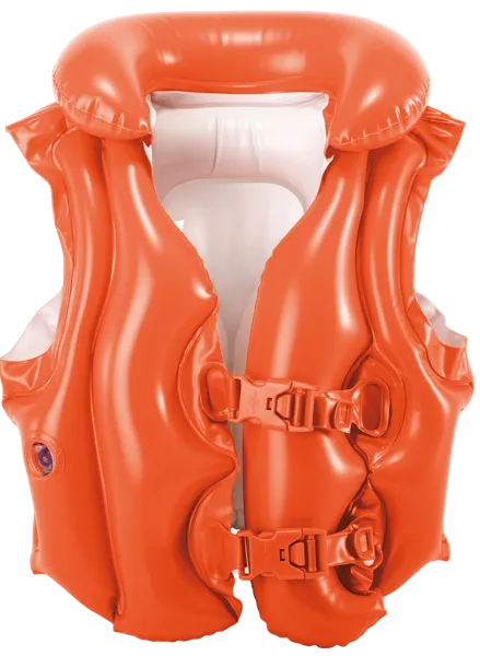 Изображение Жилет для плавания 3-6 лет Интекс делюкс оранжевый Интекс к/у, 1 шт