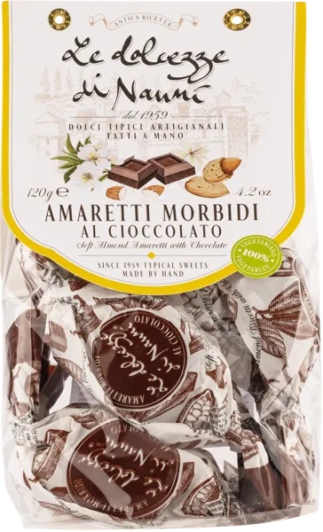 Изображение Амаретти печенье мягкое Дольчезе ди Нанни миндальное с шоколадом Дольчезе ди Нанни м/у, 120 г