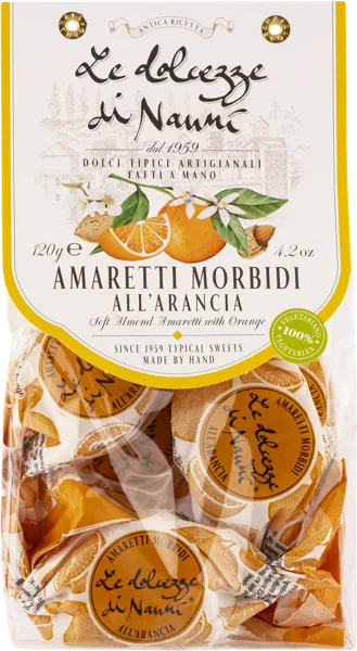 Изображение Амаретти печенье мягкое Дольчезе ди Нанни миндальное с апельсином Дольчезе ди Нанни м/у, 120 г