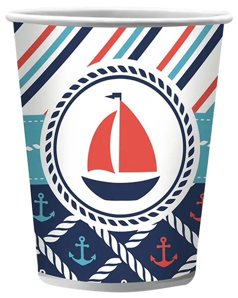 Изображение Одноразовая посуда 250мл НД плэй морское стакан НД Плэй м/у, 6 шт