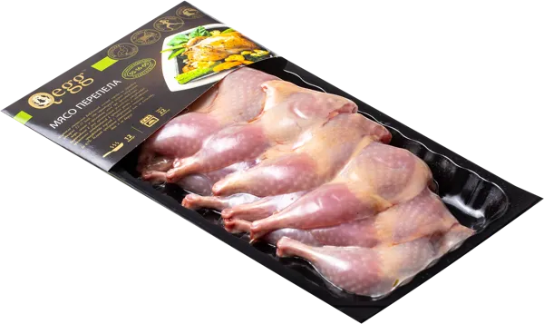 Изображение Птица охлажденное Кьюэгг ножка перепела на кости Угличская ПФ в/у, 350 г