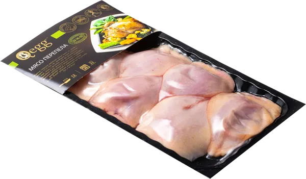 Изображение Птица охлажденное Кьюэгг грудка перепела на кости Угличская ПФ в/у, 350 г