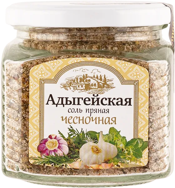 Изображение Соль адыгейская Лобко ИП чесночная Лобко Д.А. ИП с/б, 450 г