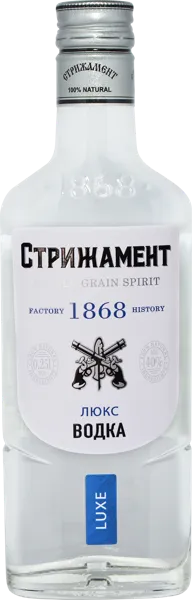 Изображение Водка Спирт Люкс 40% Стрижамент Стрижамент с/б, 0,25 л