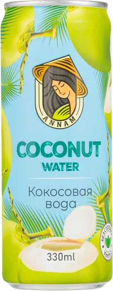 Изображение Напиток с мякотью Аннам кокосовая вода Танвьен ж/б, 0,33 л