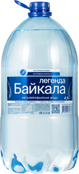 Изображение Вода негаз рН 7,5 Легенда Байкала питьевая Байкал Аква п/б, 4,9 л