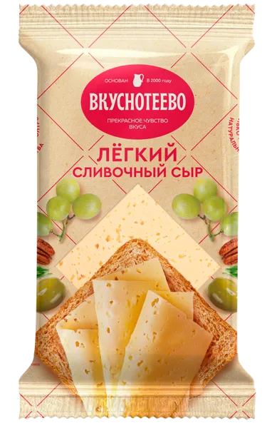 Изображение Сыр 30% Вкуснотеево сливочный легкий Молвест м/у, 200 г