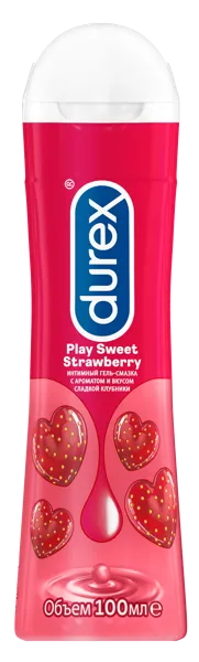 Изображение Гель для интимного массажа Дюрекс плей сладкая клубника Хелскеа ССЛ п/у, 100 мл