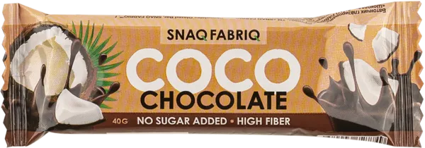 Изображение Батончик в шокол без сахара Снэк фабрик шоколад кокос Фитнес Фуд м/у, 40 г