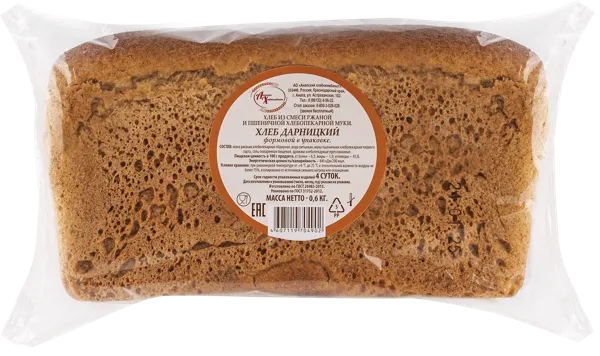 Изображение Хлеб ржано-пшеничный Дарницкий Анапский ХК м/у, 600 г