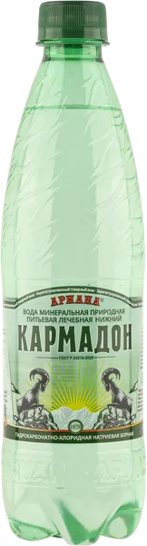 Изображение Мин вода газ pH 5,4 Нижний Кармадон лечебная Ариана п/б, 0,5 л