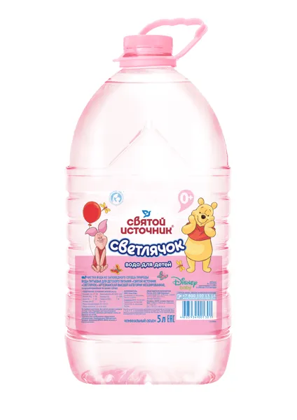 Изображение Вода негаз рН 6,5-7,5 Святой Источник питьевая светлячок Аква Стар п/б, 5 л